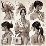 5 ways to style a satin scarf